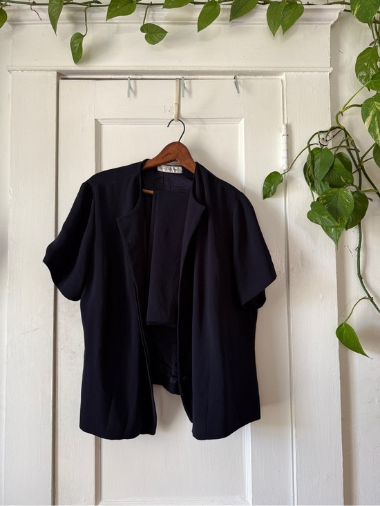 Jones New York Pants - Jones New York Black Open Short-Sleeve Blazer and skirt size PW16